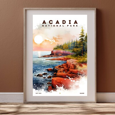 Acadia National Park Poster, Travel Art, Office Poster, Home Decor | S8 - image4